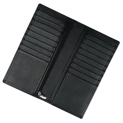 Executive Leather Long Wallet BLACK