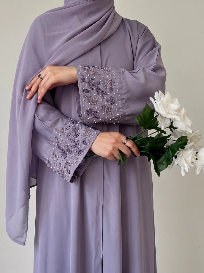 Lavender  - Majesty of Handwork Abaya HJ1699