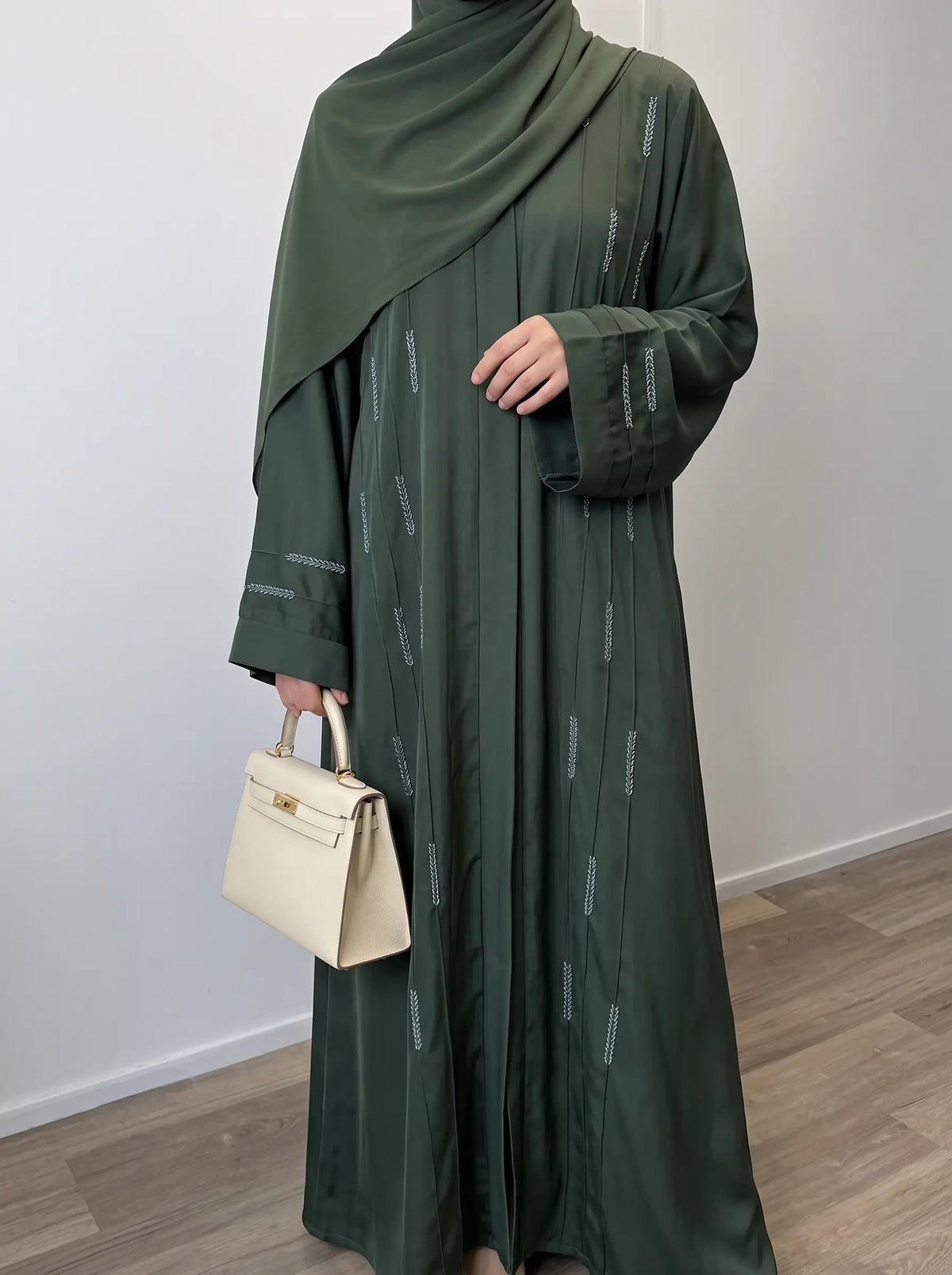 Olive Green - Yasmin Abaya HJ1697