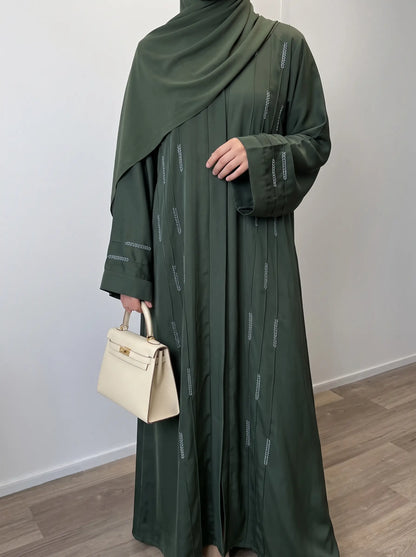Olive Green - Yasmin Abaya HJ1697