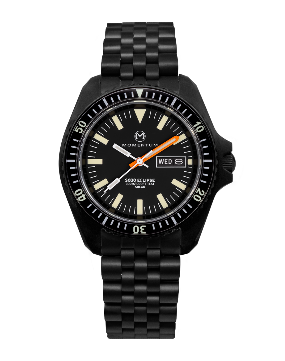 Sea Quartz 30 Eclipse - Solar Black-Ion [42mm]
