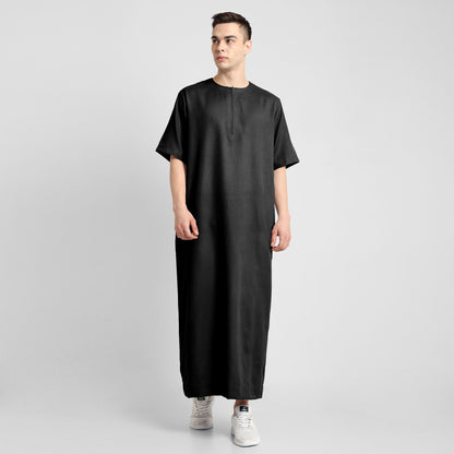 Sapphire Serenity Mens Black Thobe