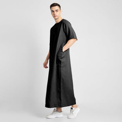 Sapphire Serenity Mens Black Thobe
