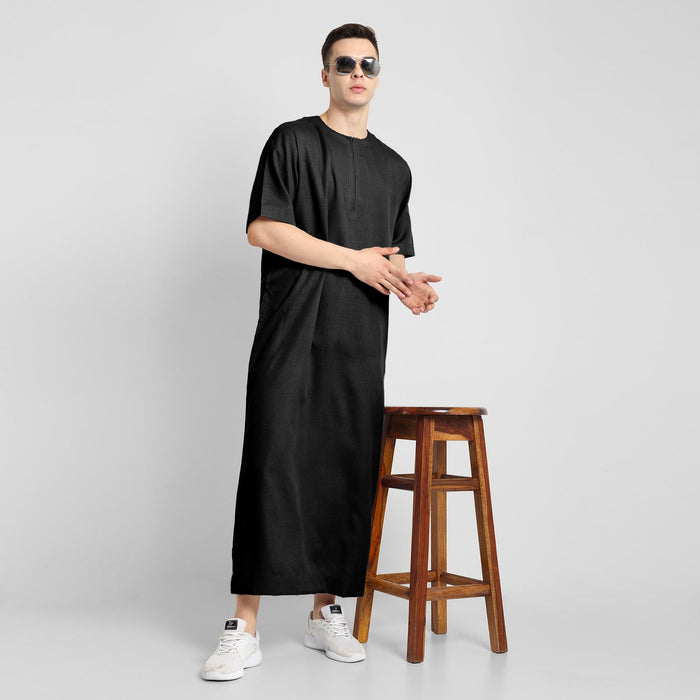 Sapphire Serenity Mens Black Thobe