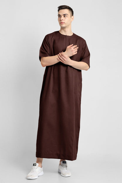 Sapphire Serenity Mens Brown Thobe