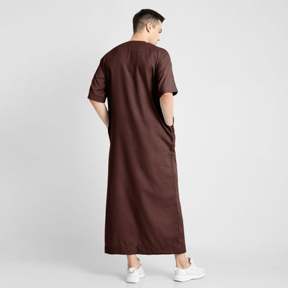 Sapphire Serenity Mens Brown Thobe