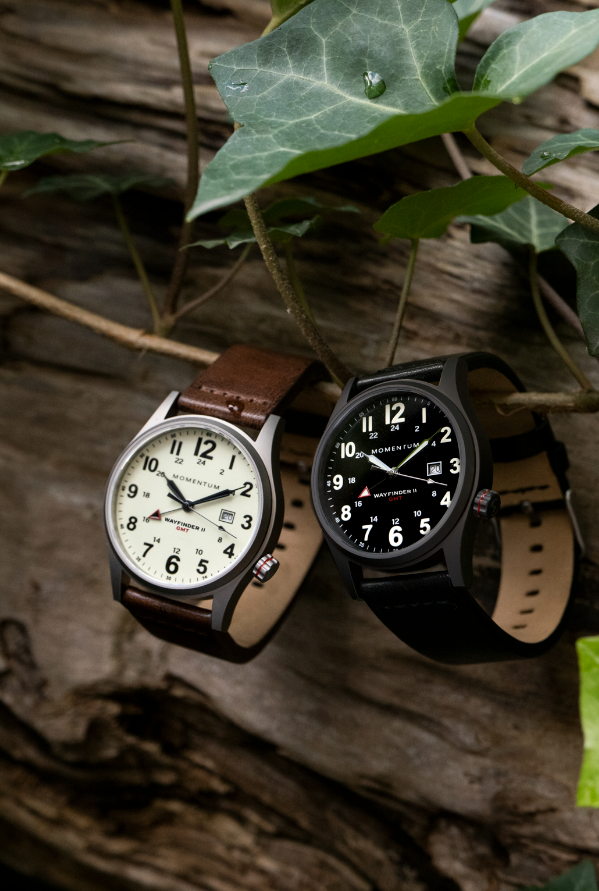 Wayfinder II GMT- White Dial Bundle with Travel Case