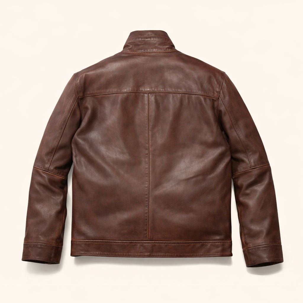 Sedona Light Weight Leather Jacket | Ironwood Brown