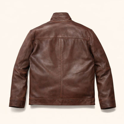 Sedona Light Weight Leather Jacket | Ironwood Brown