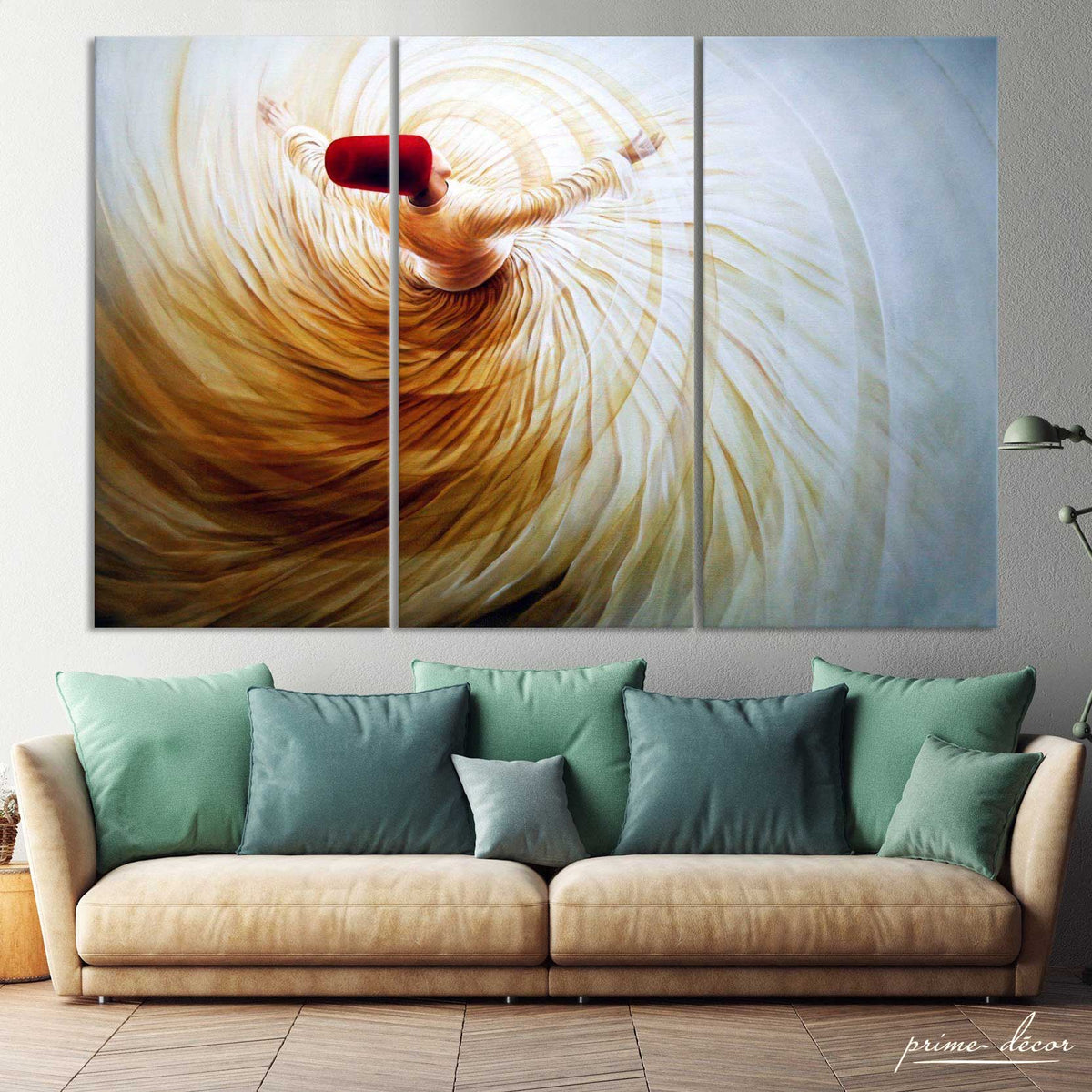 Spiritual Dancers #7 (3 Panel) Wall Art