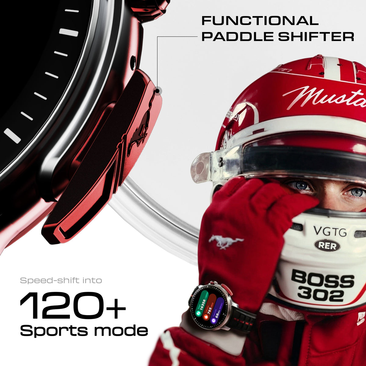 Mustang® Official Collab - Racer Black Blaze
