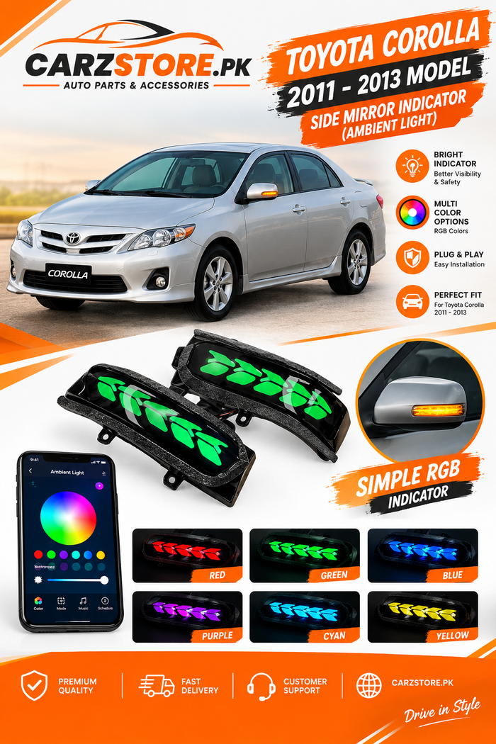 Toyota Corolla Side Mirror Indicator Rgb 2009 - 2014