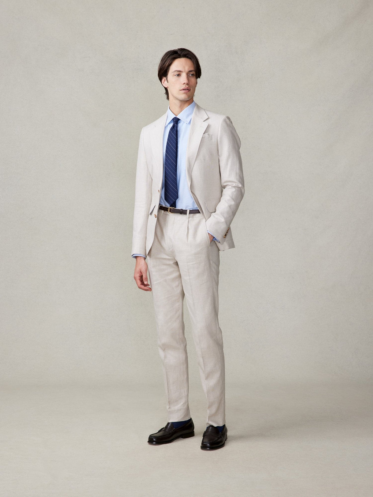 Mojave Tan Linen Suit