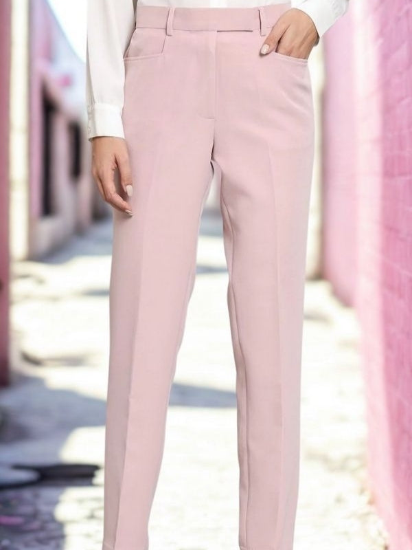 Women Relaxed Regular Fit Mid-Rise Cigarette Trousers