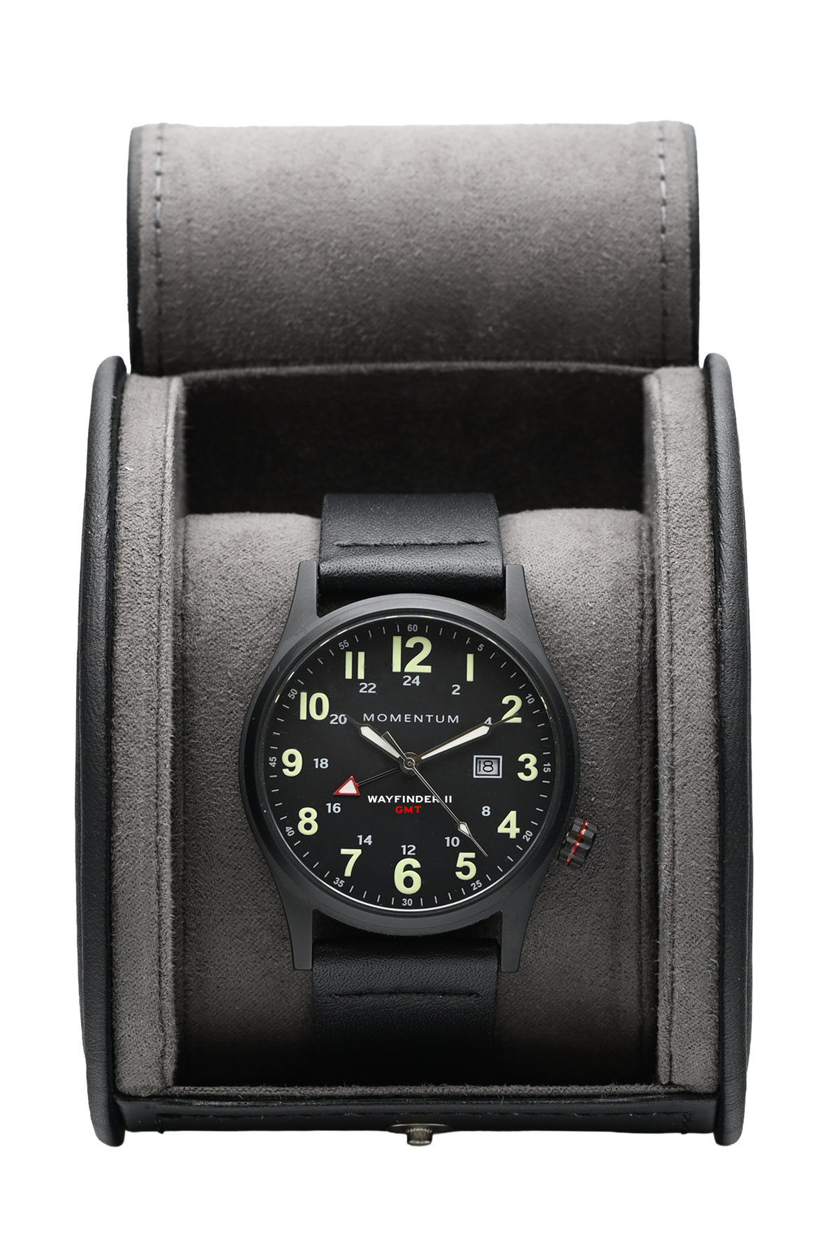 Wayfinder II GMT- Black Dial Bundle with Travel Case