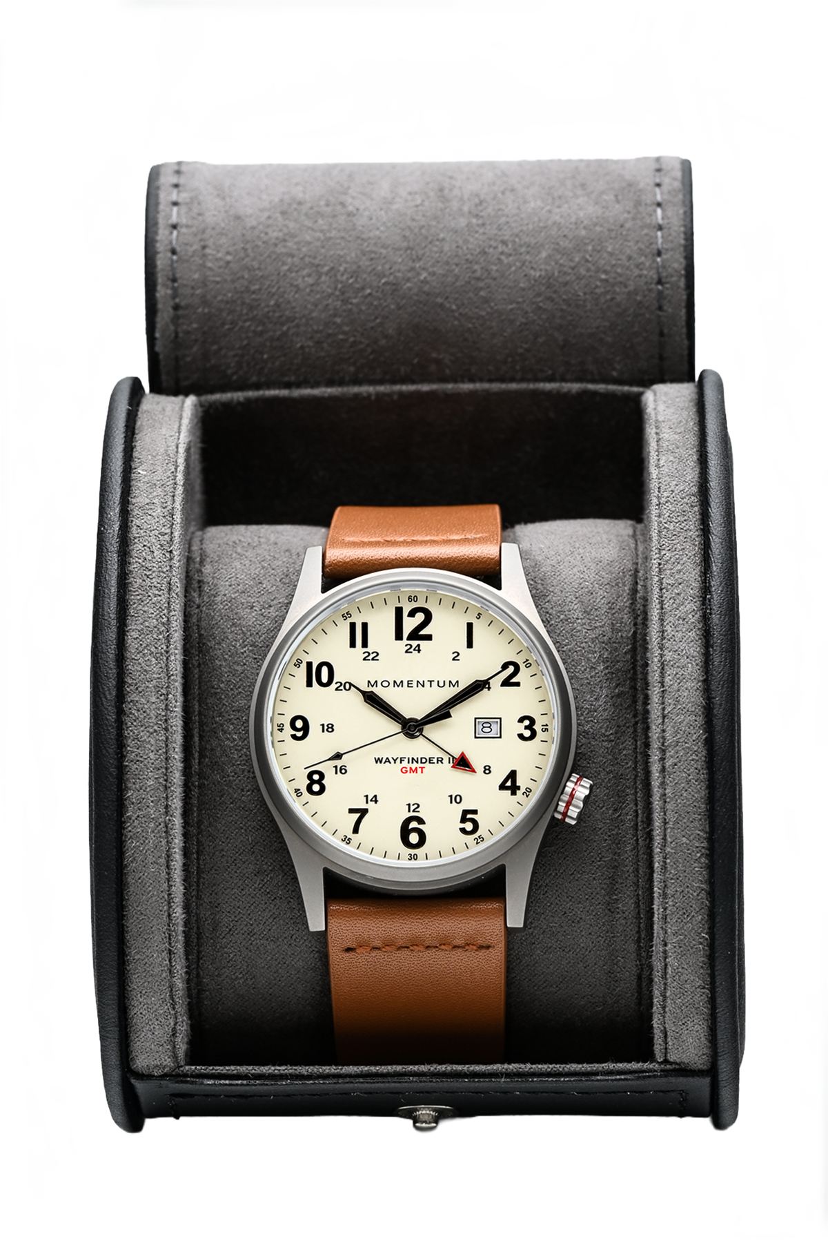 Wayfinder II GMT- White Dial Bundle with Travel Case