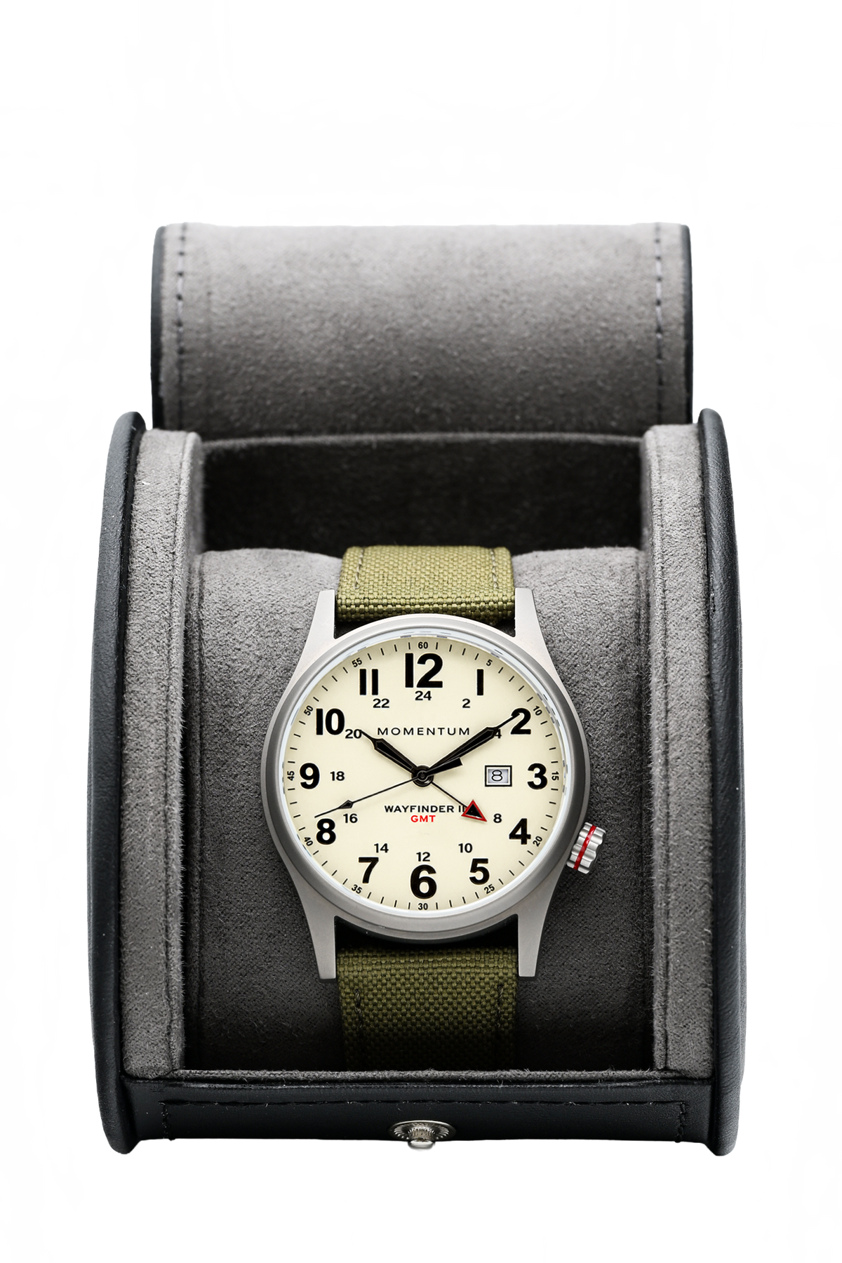 Wayfinder II GMT- White Dial Bundle with Travel Case
