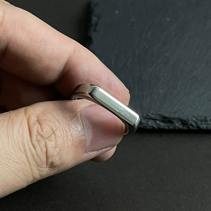 Minimal Silver Italian Ring For Men/Women