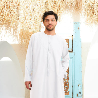 White Emirati Kandora-Men I