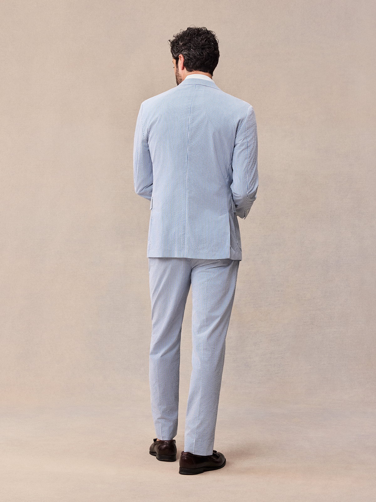 Blue & White Seersucker Suit