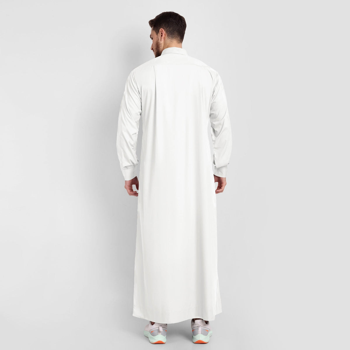 White Tuxedo Collar Thobe