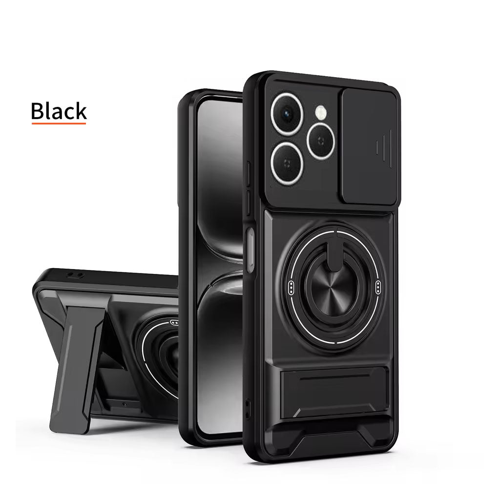 [FREE SHIPPING]CAMERA GUARD KICKSTAND CASE FOR ZTE NUBIA A36 / BLADE A76