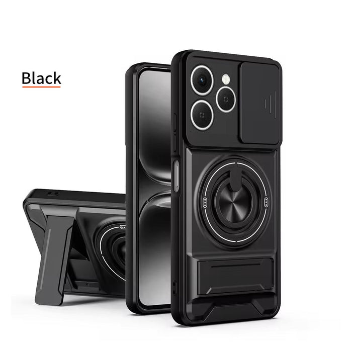 [FREE SHIPPING]CAMERA GUARD KICKSTAND CASE FOR ZTE NUBIA A36 / BLADE A76