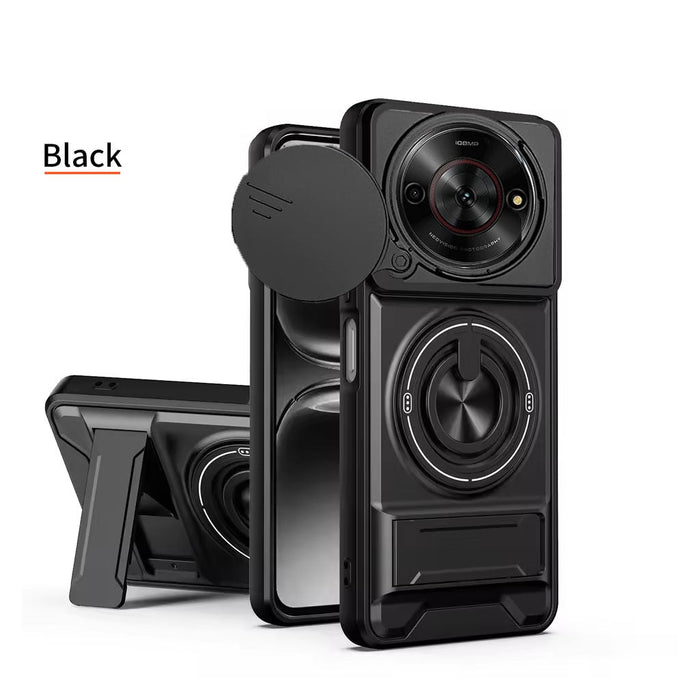 [FREE SHIPPING]CAMERA GUARD KICKSTAND CASE FOR ZTE NUBIA FOCUS PRO 5G