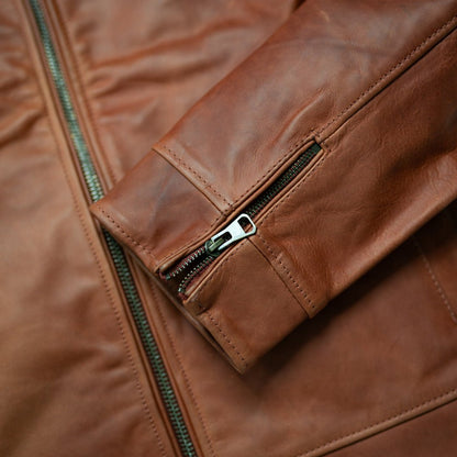 Legacy Leather Jacket | Whiskey Brown