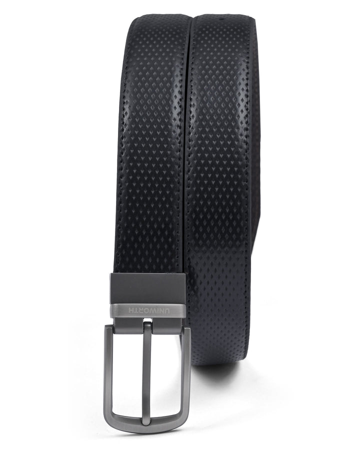 Black Dotted Reversible Formal Belt