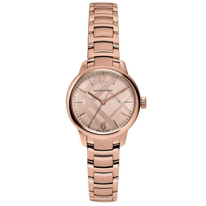 Burberry Ladies Rose Gold 32mm Watch