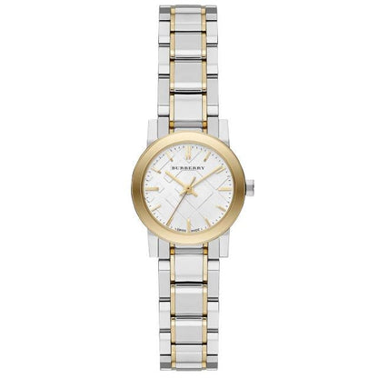 Burberry Ladies White Dial Two-Tone 26mm Watch
