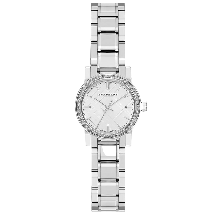 Burberry Ladies The City Diamond White 26mm Watch
