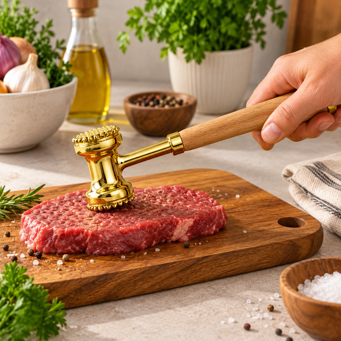 Golden & Silver Meat Tenderizer