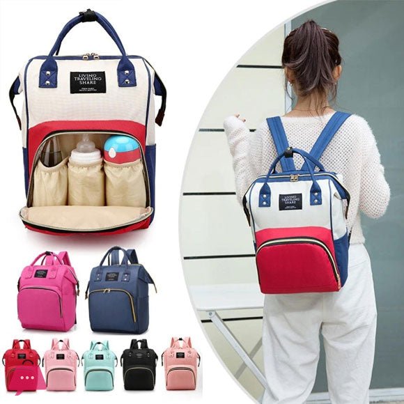 Baby Care Mummy Bag – Large Capacity Travel Diaper Backpack with Insulated Bottle Pockets