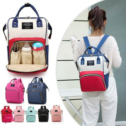 Baby Care Mummy Bag – Large Capacity Travel Diaper Backpack with Insulated Bottle Pockets