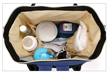 Baby Care Mummy Bag – Large Capacity Travel Diaper Backpack with Insulated Bottle Pockets