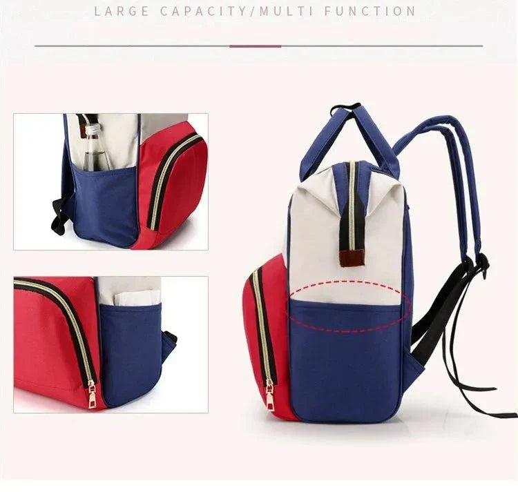 Baby Care Mummy Bag – Large Capacity Travel Diaper Backpack with Insulated Bottle Pockets