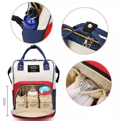 Baby Care Mummy Bag – Large Capacity Travel Diaper Backpack with Insulated Bottle Pockets