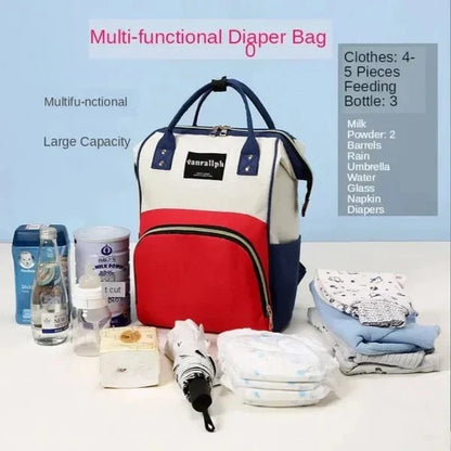 Baby Care Mummy Bag – Large Capacity Travel Diaper Backpack with Insulated Bottle Pockets