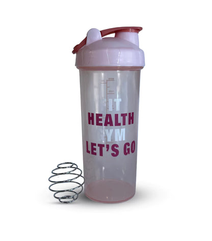 FIT HEALTH GYM LETS GO SHAKER BOTTLE