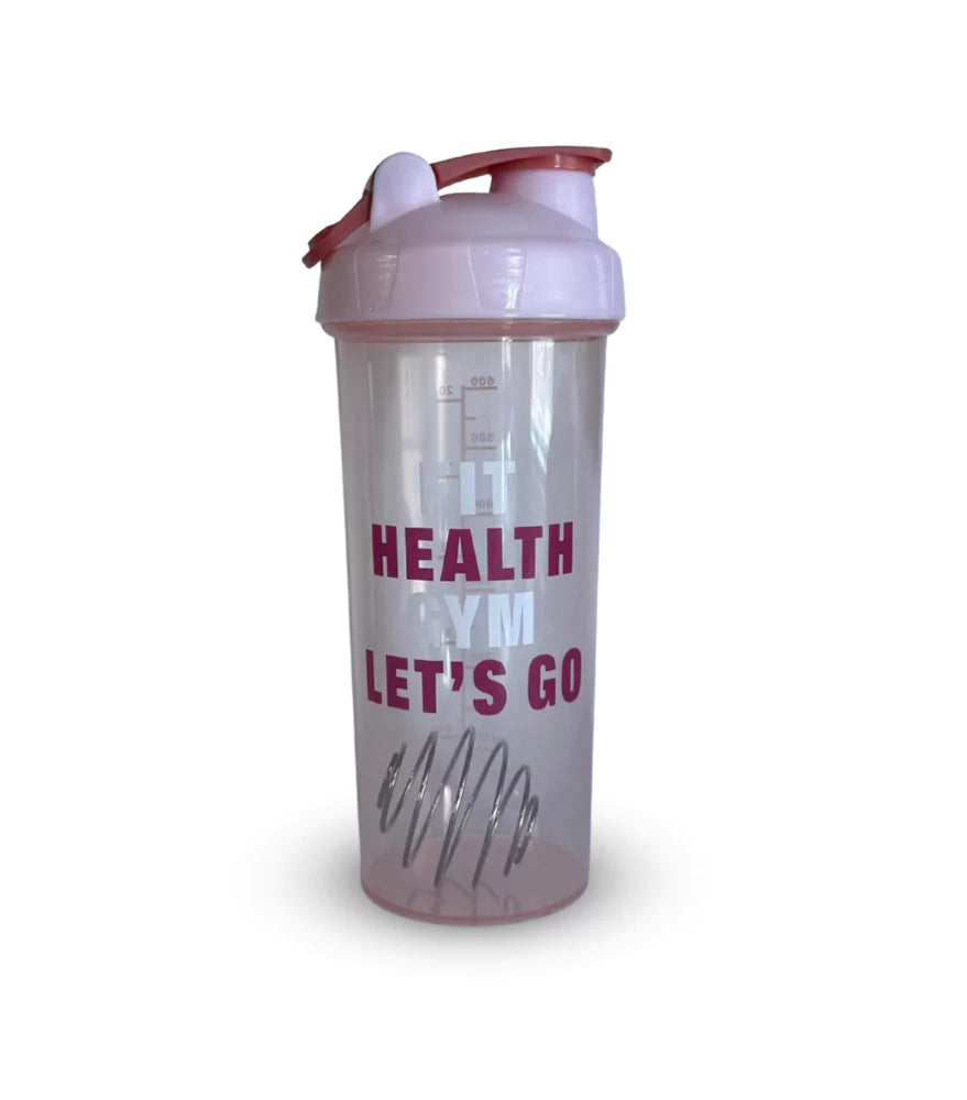 FIT HEALTH GYM LETS GO SHAKER BOTTLE