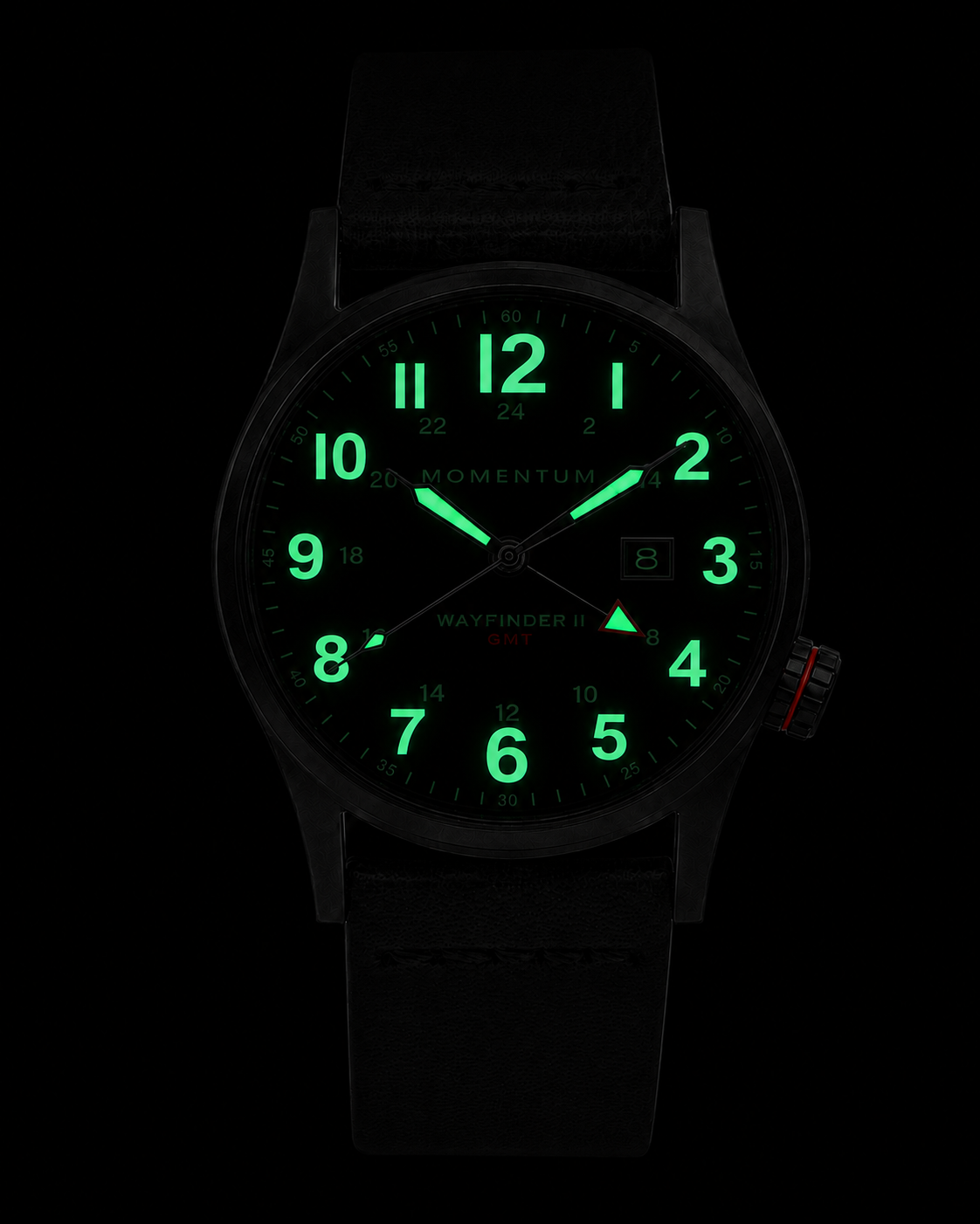 Wayfinder II GMT- Black Dial Bundle with Travel Case
