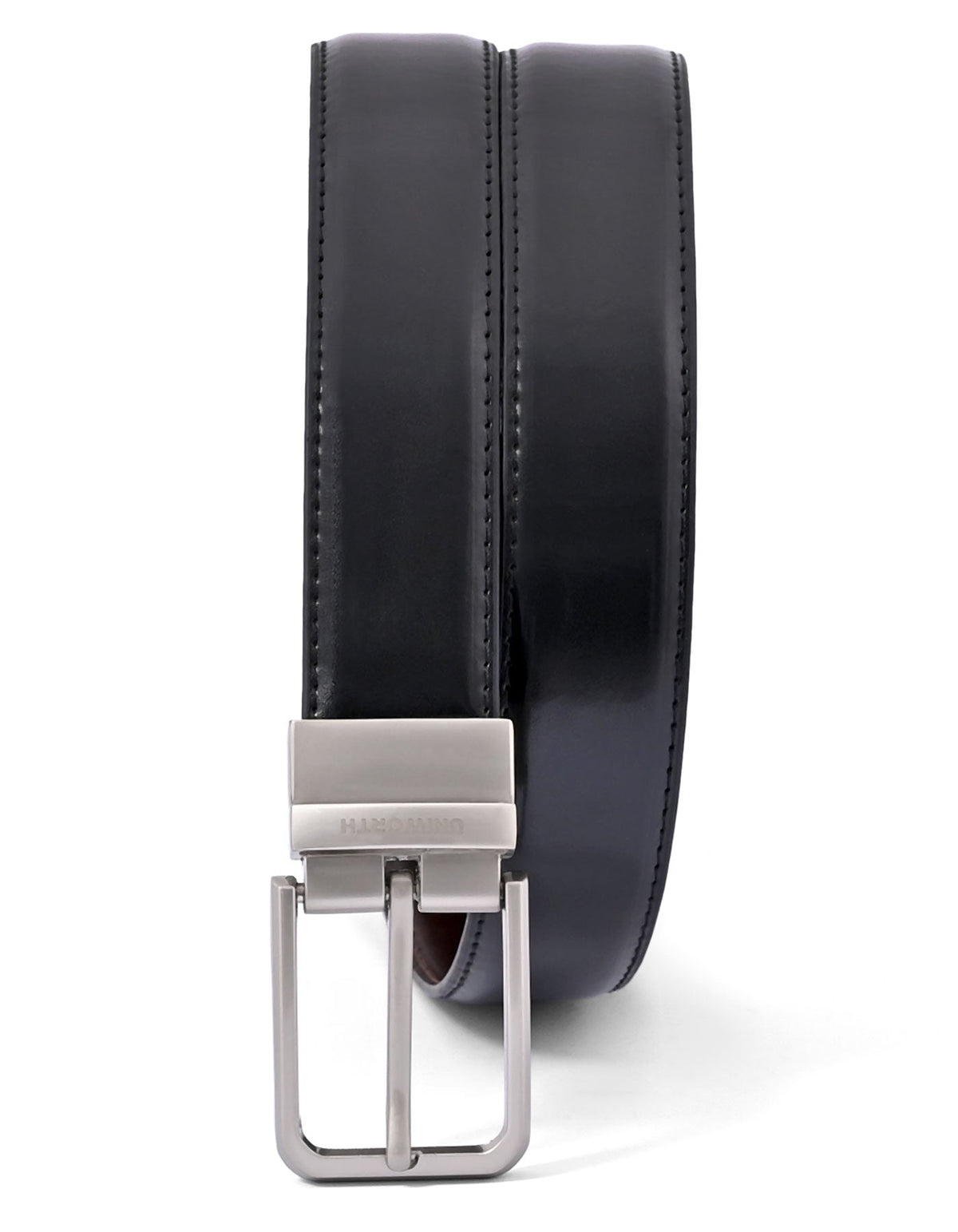 Black Plain Reversible Formal Belt
