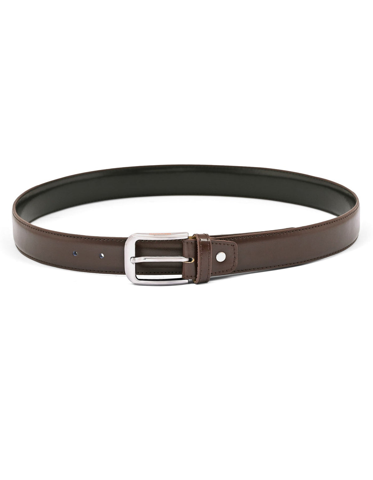 Brown Plain 100% Leather Formal Belt