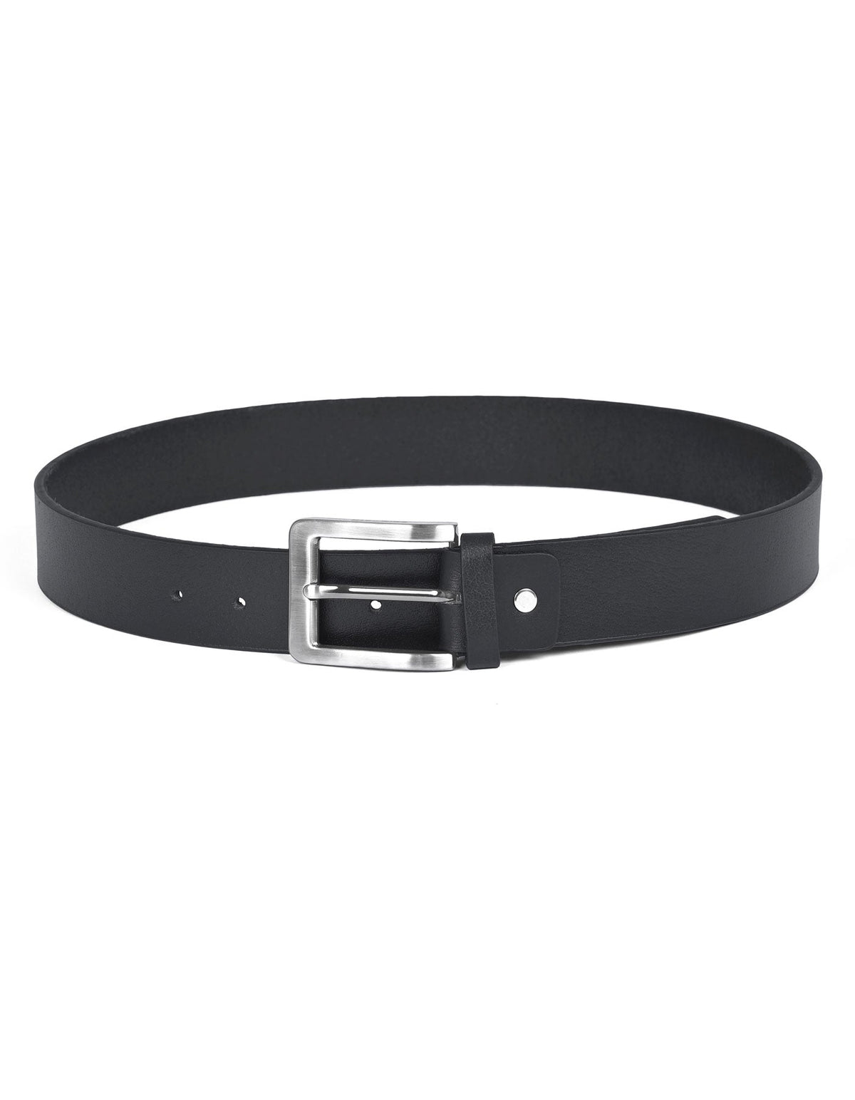 Black Plain Casual Belt