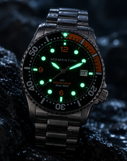 M20 DSS Diver [42MM] - Black & Orange Bundle