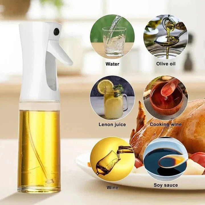 Glass Olive Oil Sprayer 450ML – Kitchen Oil Spray & Pour Bottle