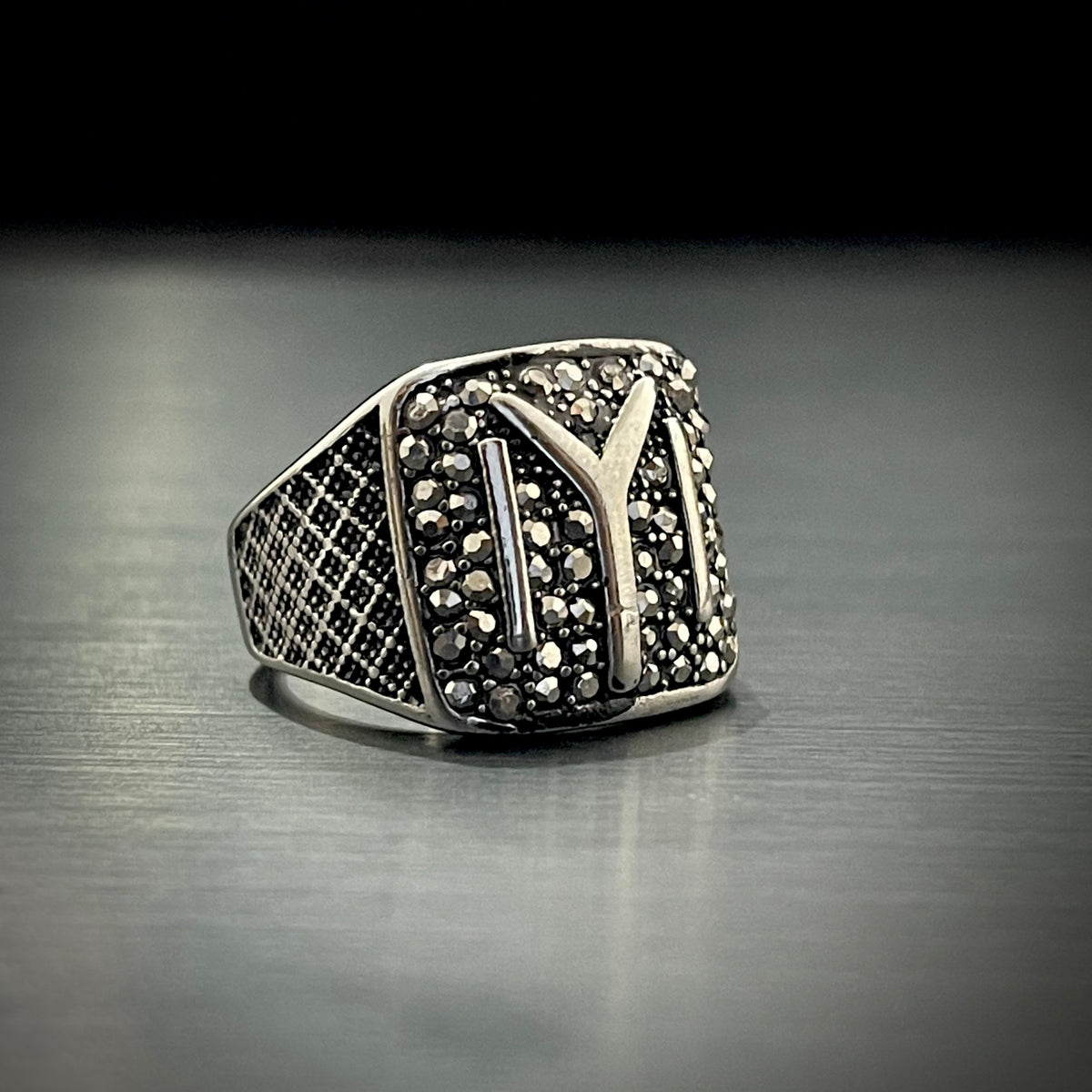 Cubical Zircon Square Turkish Ring For Men
