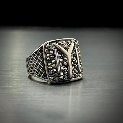 Cubical Zircon Square Turkish Ring For Men